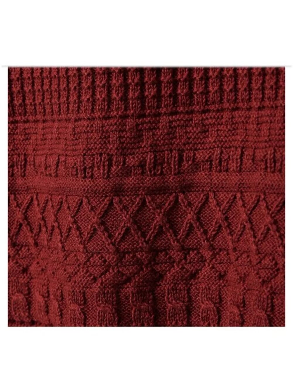 Janie and Jack The Heights Sweater Top NWT Ruffles Burgundy Maroon Girls Sz 7 - Picture 4 of 9